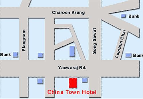 China Town Hotel Bangkok Map