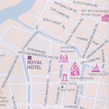 Royal Hotel Bangkok Map